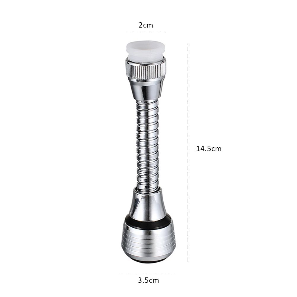 360 Degree Rotatable Faucet Tap Nozzle Filter Adapter Water Saving Filter Sprayer for Bathroom Kitchen โ image 3