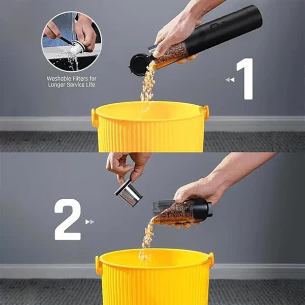 Cordless Car Vacuum Cleaner 4-in-1 High Power 19000Pa Handheld Portable Black Mini Vacuum โ image 2