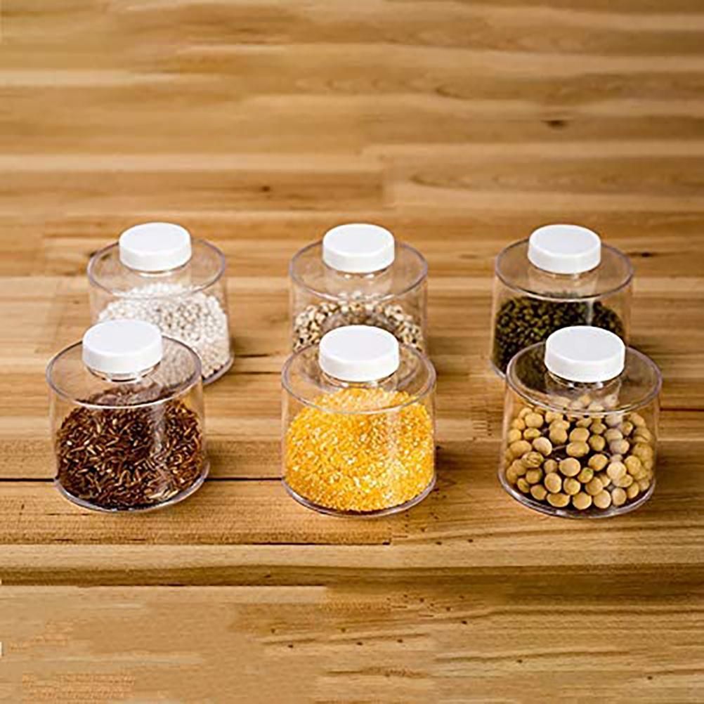 6PCS Spice Storage Boxes Stackable Spice Tower Racks Transparent Seasoning Cans Kitchen Tools โ image 3