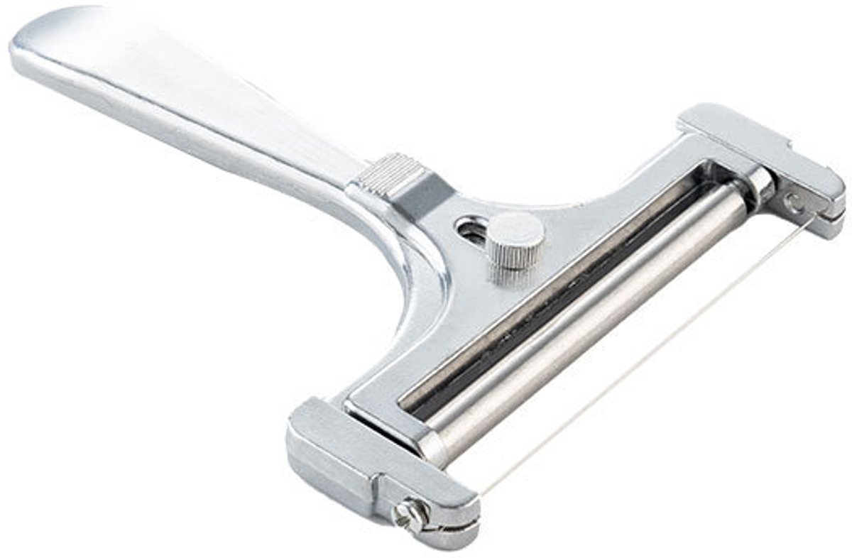 1 Piece Stainless Steel Cheese Slicer with Adjustable Thickness - For Soft, Semi-Hard Cheeses & Cheddar - Dishwasher-Safe Kitchen Tool
