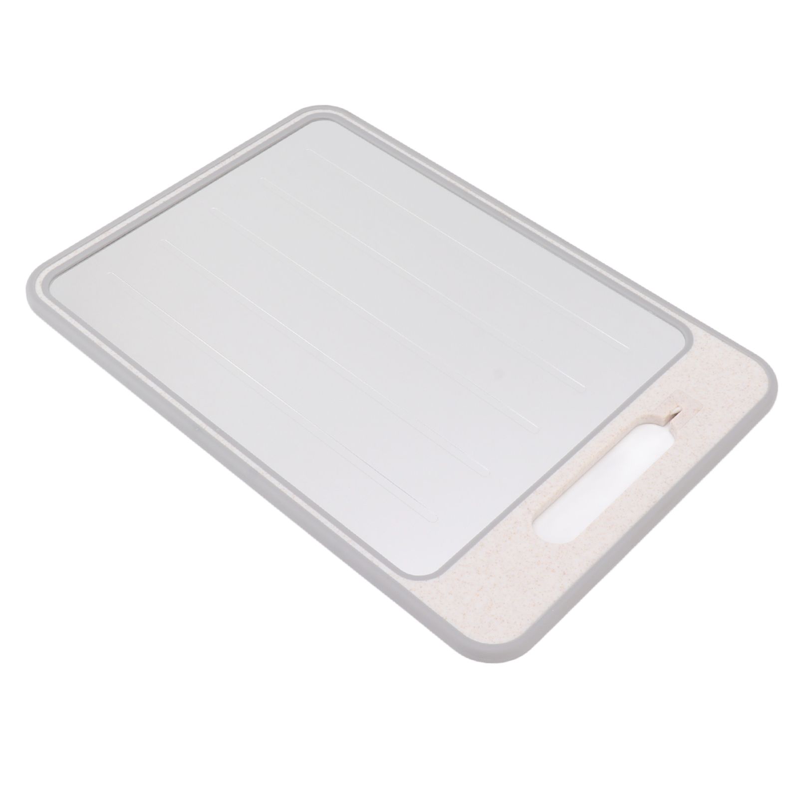 Double Sided Cutting Board Rapid Thawing and Grinding Plate with Knife Sharpener for Kitchen Khaki โ image 4