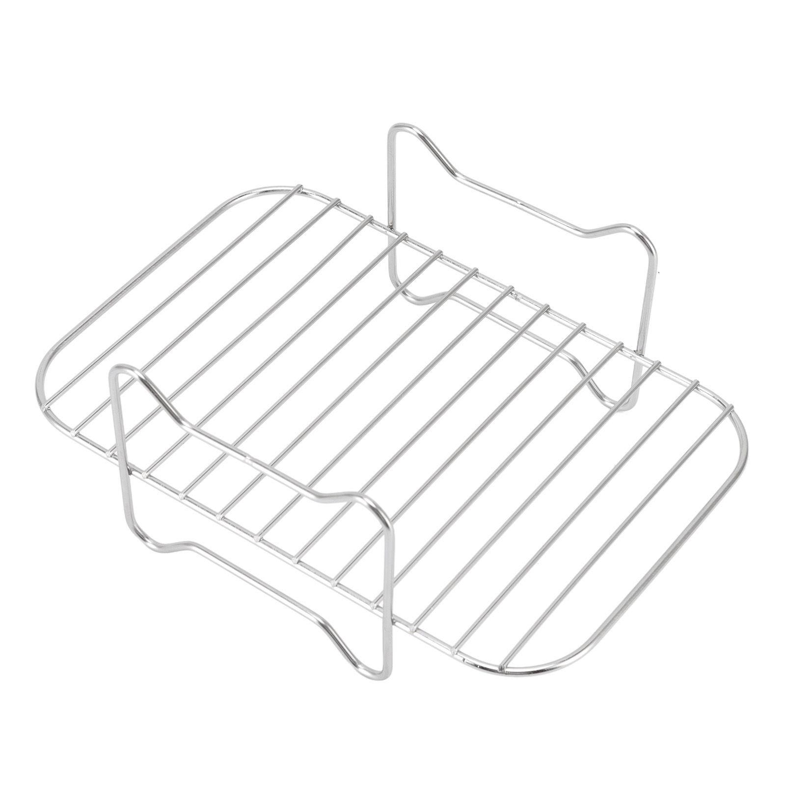 Fryer Stainless Steel Rack Fryer Accessories Multi Purpose Grilling Holder Outdoor BBQ Tools — image 2