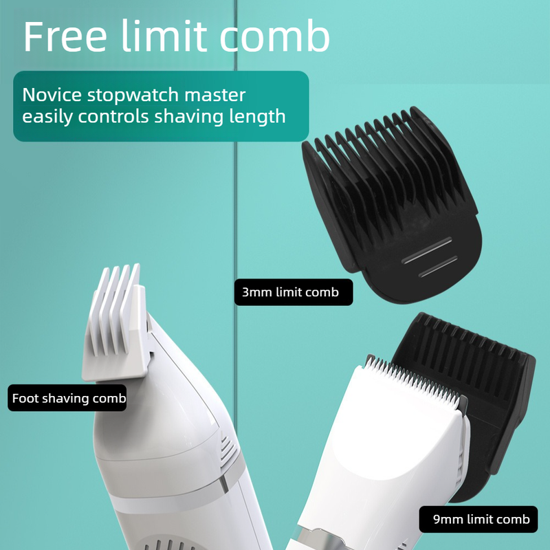 4-in-1 Pet Electric Clipper, Cat and Dog Hair Trimmer and Nail Grinder, Pet Grooming Supplies - White — image 4