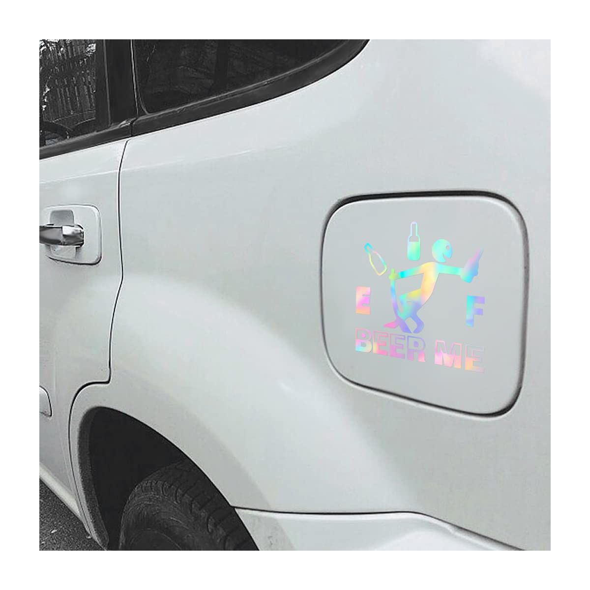 Funny Car Stickers, High Gas Consumption Decal, Fuel Gage Empty Sticker for Auto, Universal Exterior Accessories for Women and Men