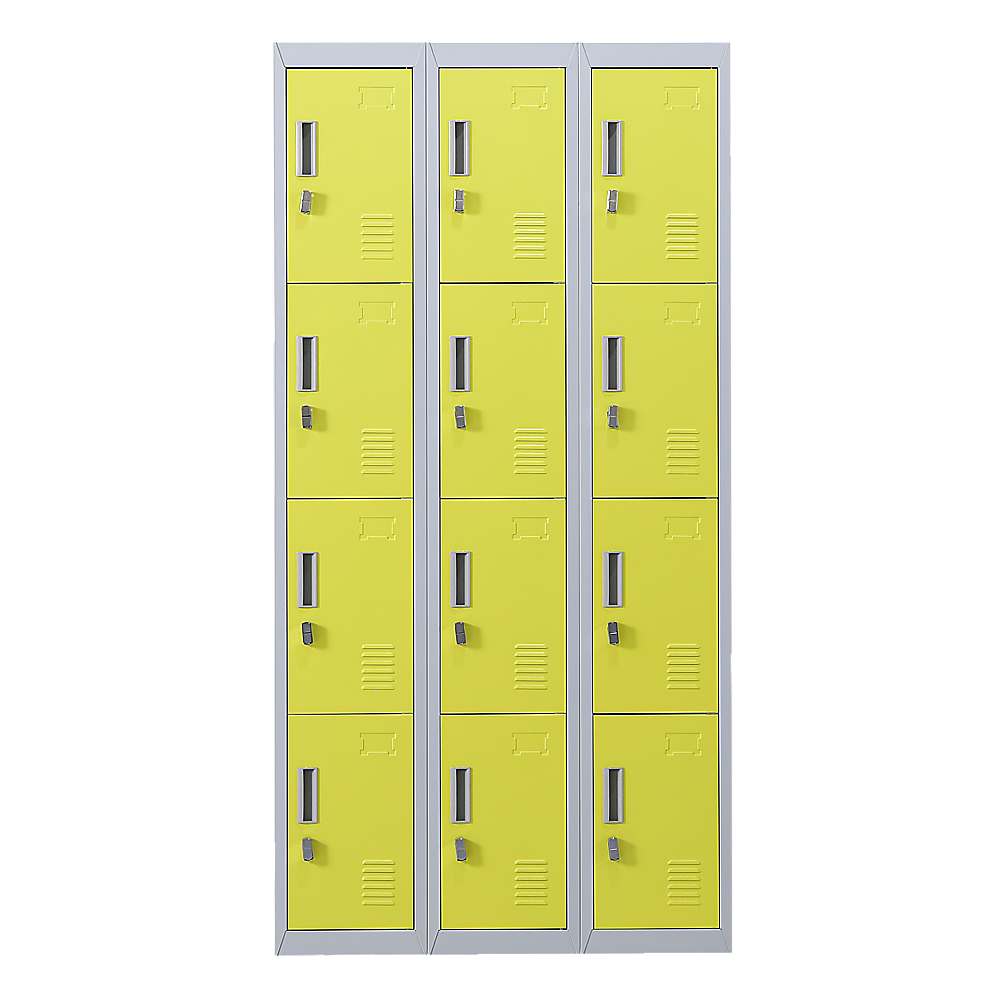 12-Door Locker for Office Gym Shed School Home Storage - Padlock-operated โ image 4