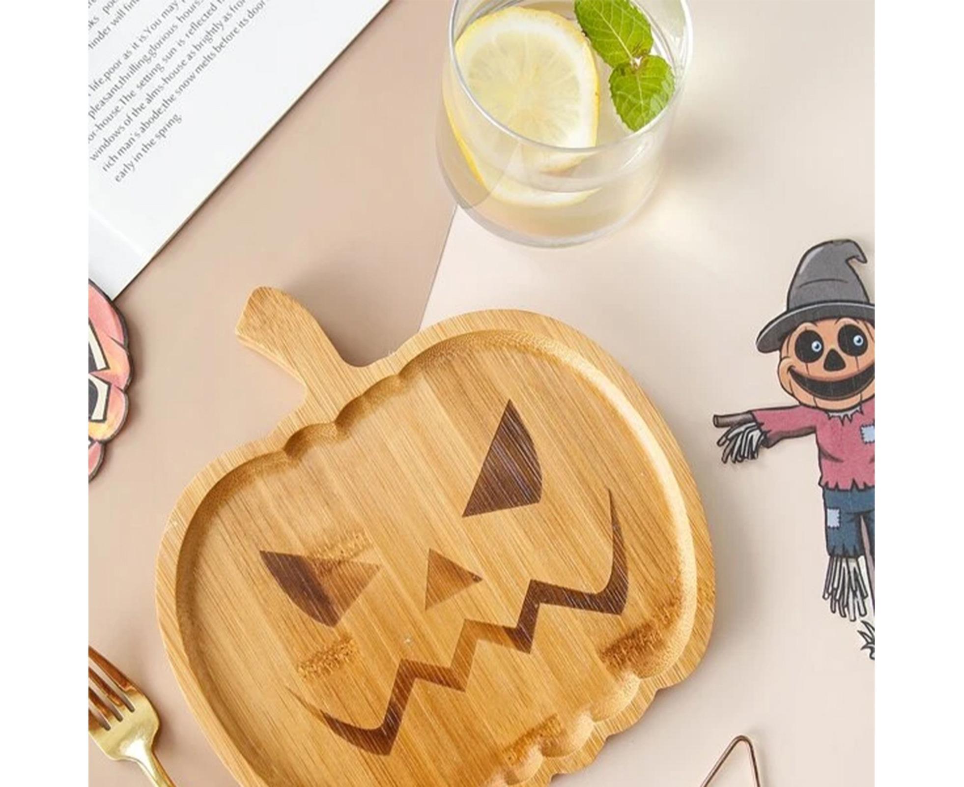 Halloween Pumpkin Storage Plate Home Decor — image 5