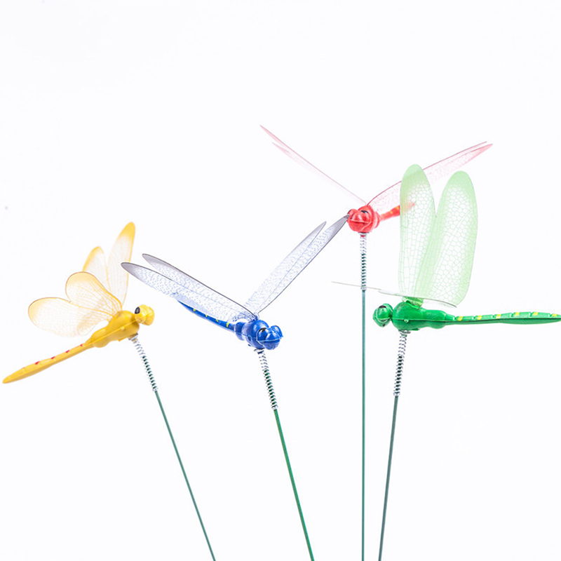 10pcs Dragonflies Insert Stick Decoration Simulation Dragonfly Ga Multi Multicolor Random color 10PCS — image 6