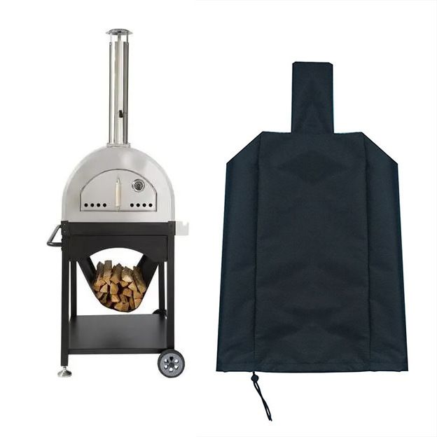 Pizza Oven Cover, Outdoor Waterproof Protective Cover Heavy Duty Oxford Charcoal Fired Bread Oven BBQ Smoker Grill — image 4