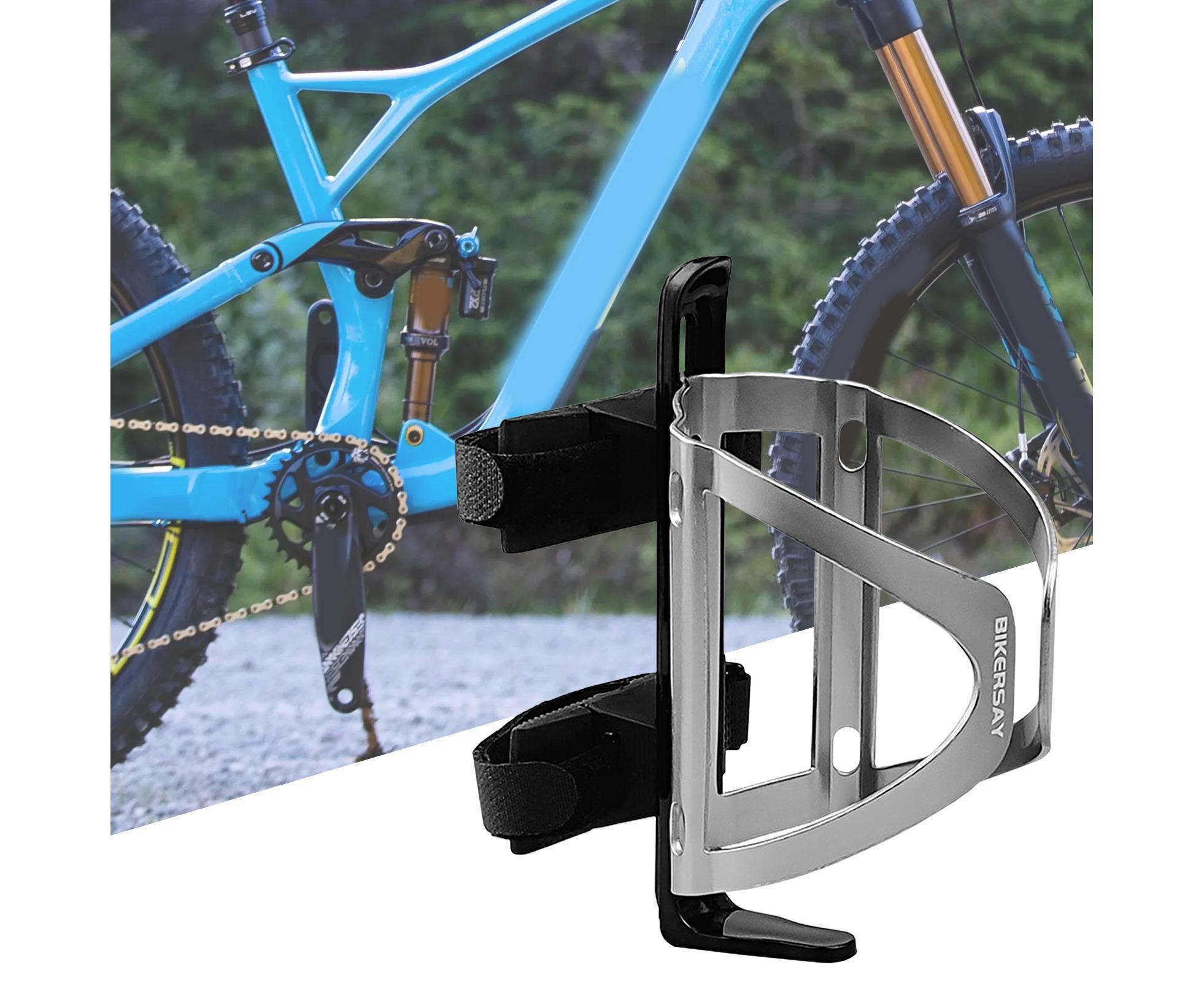 BIKERSAY Bike Water Bottle Holder Good Toughness Anti Fall Ultralight Opening Adjustable Bicycle Cup Holder for Riding — image 5