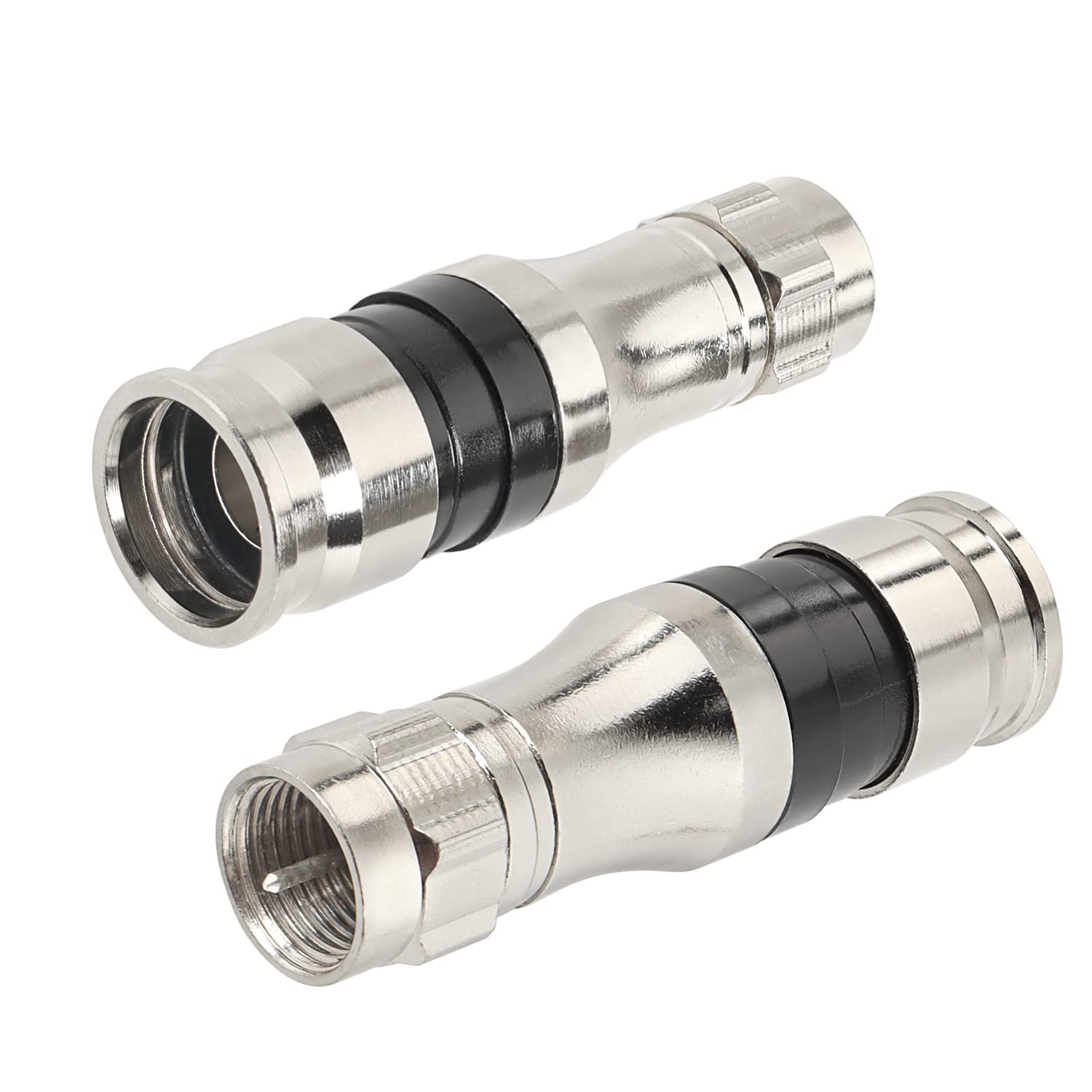 RG11 Connectors 10 Pack,F Type Connectors,RG11 Coax Cable Compression Fitting with Weather Seal O Ring โ image 4