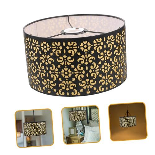 small lampshade desk lampshades lampshade hollow table lamp shade hollow out decorate Metal desktop lamp head floor โ image 5