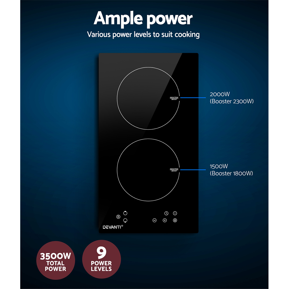 Devanti Induction Cooktop 30cm Electric Cooker โ image 4