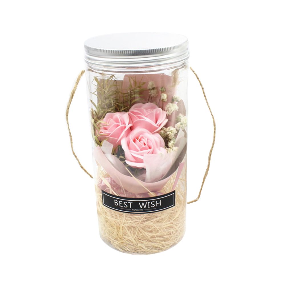 Romantic Eternal Rose Never Withered Rose Night Light Wishing Bottle Preserved Flowers Soap Rose Flower Glass Wishing Bottle โ image 2