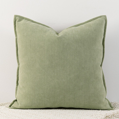 Matcha green Nordic Herringbone Chenille Pillowcases 2 Pack 45x45cm for Sofa and Bed Soft Decorative Cushion Covers No Inserts Included Local