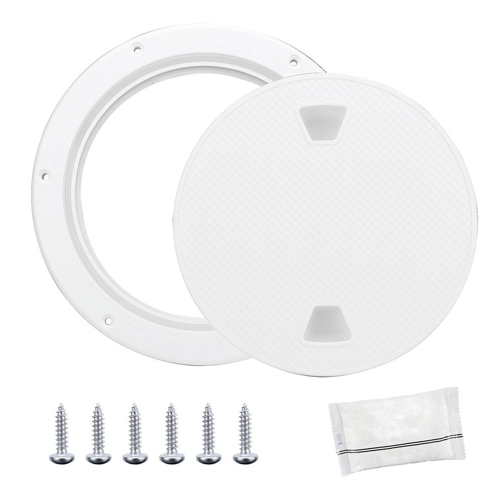4" 6" 8" White Round Abs Marine Boat Inspection Hatch With Detachable Cover Non Slip Deck Access Panel For Yacht And Watercraft 4 Inch 8" — image 3
