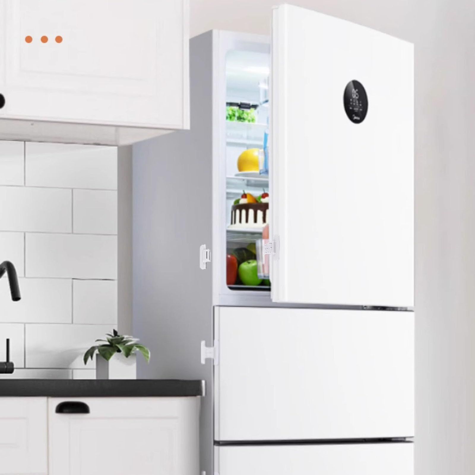 2pcs Refrigerator Door Closers Fridge Child Lock Refrigerator Door Latch Refrigerator Latch Child Fridge Lock — image 2