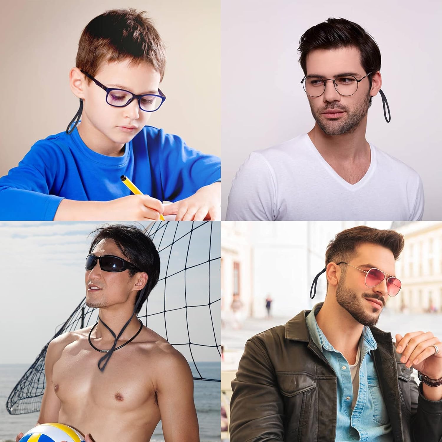 10 Pack Glasses Strap Adjtable Eyeglass Holder Around Neck Universal Glasses Lanyard Eye Glasses String Sunglasses Strap Cord Eyewear Retainer for Men Women — image 6