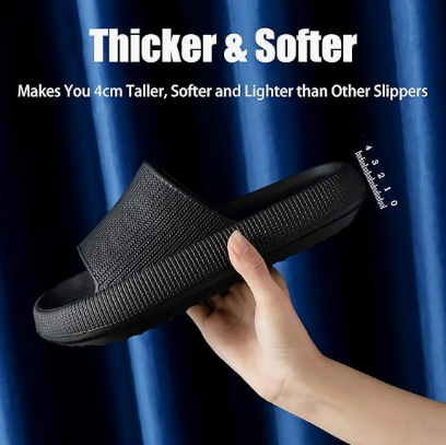 Cloud Slippers for Women and Men, Pillow House Slippers Shower Shoes Indoor Slides Bathroom Sandals, Ultimate Comfort, Lightweight, Thick Sole โ image 3