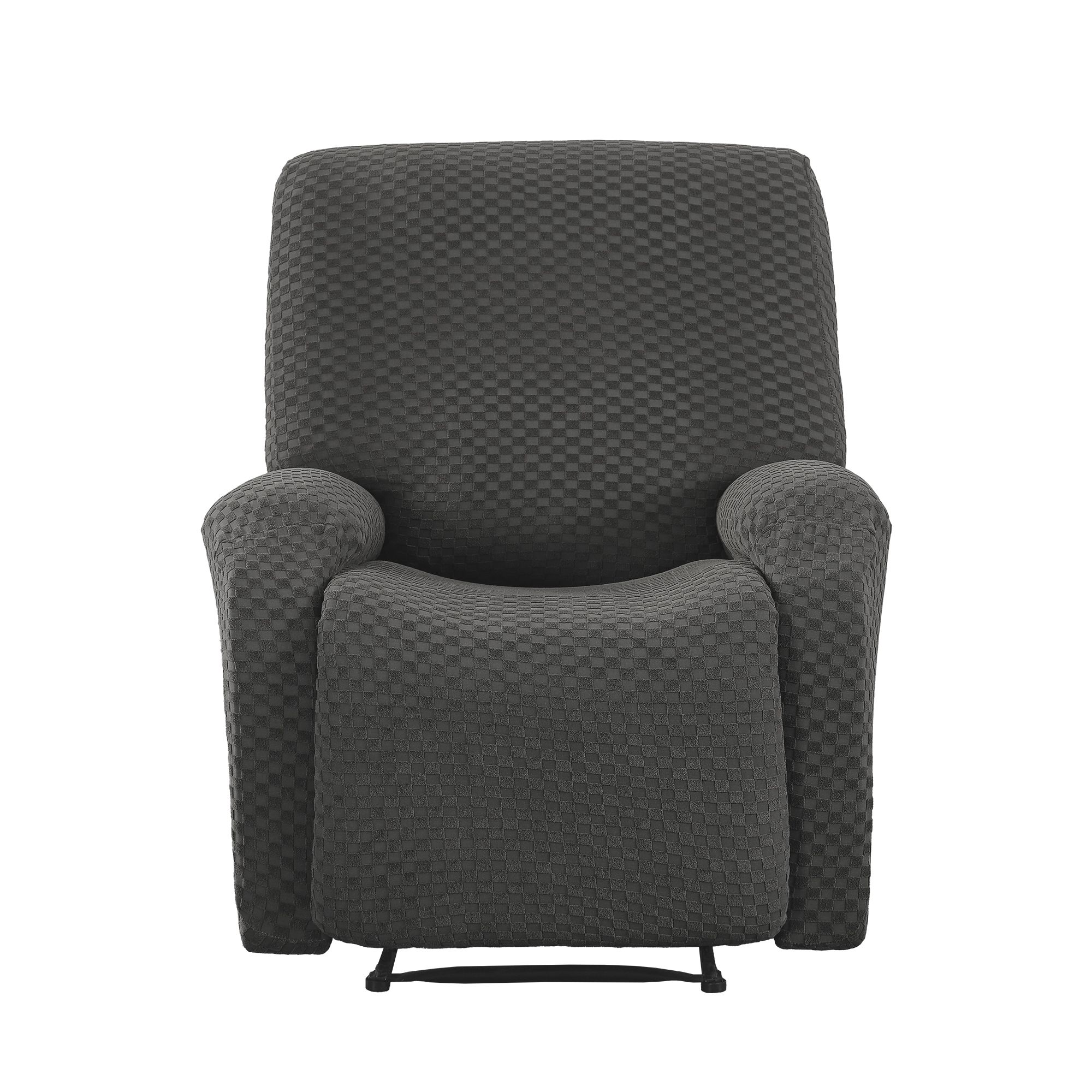 Artiss Recliner Chair Covers with Storage Side Pockets Grey Fabric — image 3