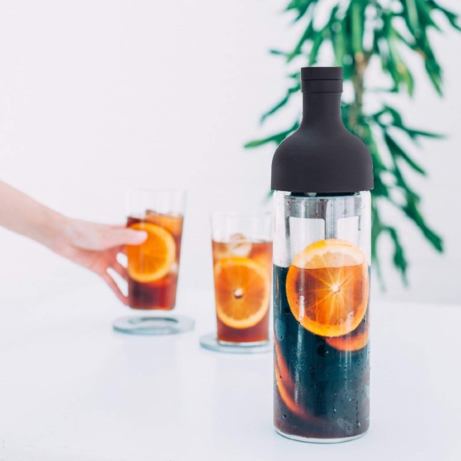 Cold Brew Coffee Bottle in Brown – 650ml Glass Infuser for Coffee, Tea & Cold Drinks | Ideal for Home, Office & Outdoor Use — image 3