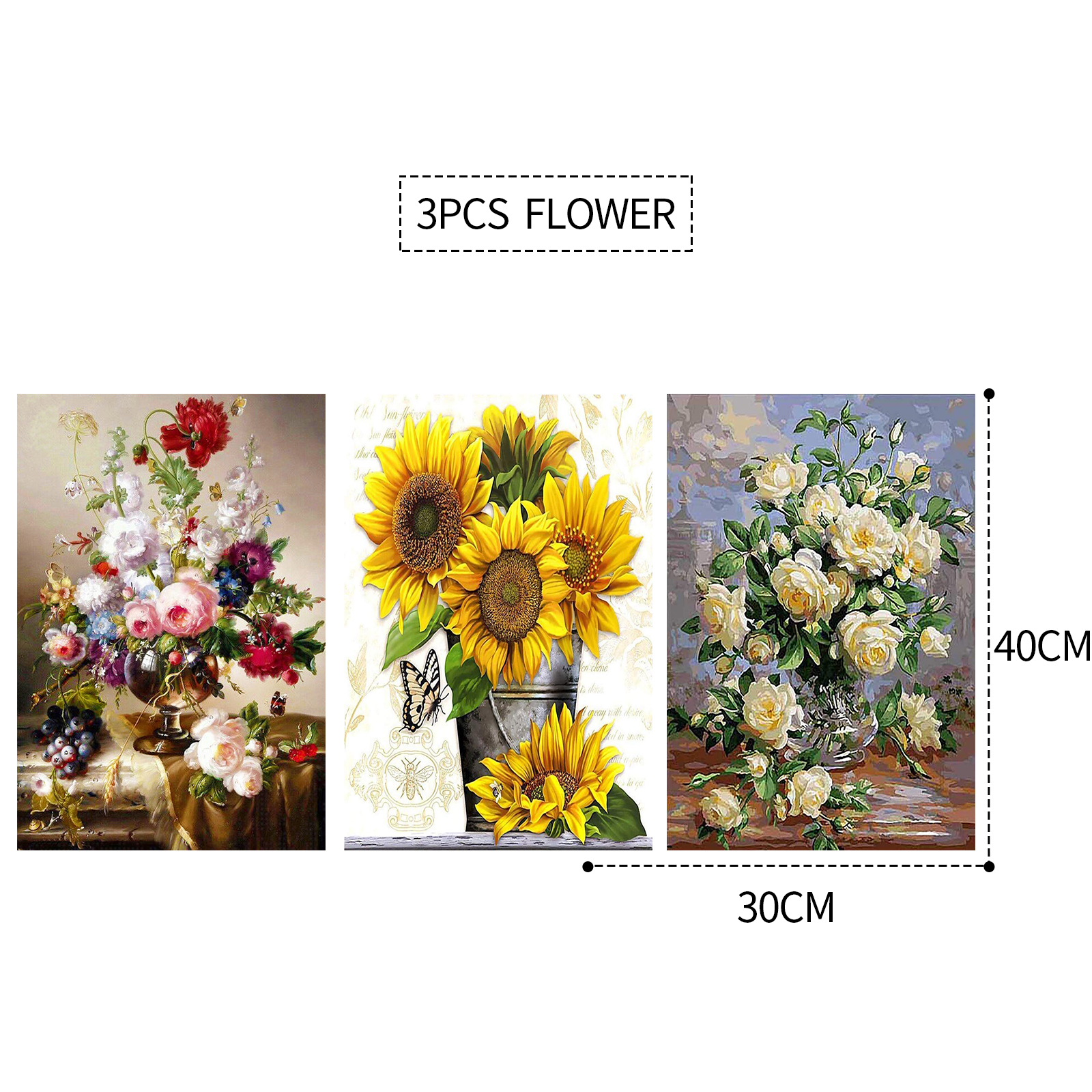 3PCS 5D Diamond Painting Kits Diamond Glue Art Kit Paint for Adults Kids DIY Gift 40x30cm โ image 6