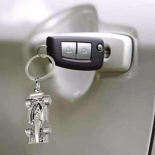 Silver racing keychain for Father's Day, birthday, 1 sport F1 keychain, keychain accessories Formula 1 gift for boys or men — image 4