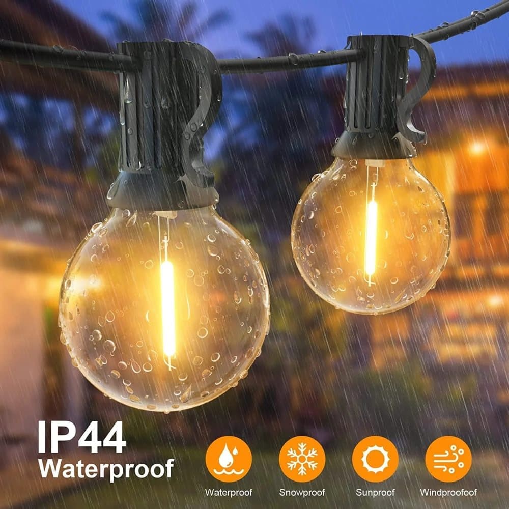 52 LED String Lights Waterproof G40 for Outdoor, 30m — image 6