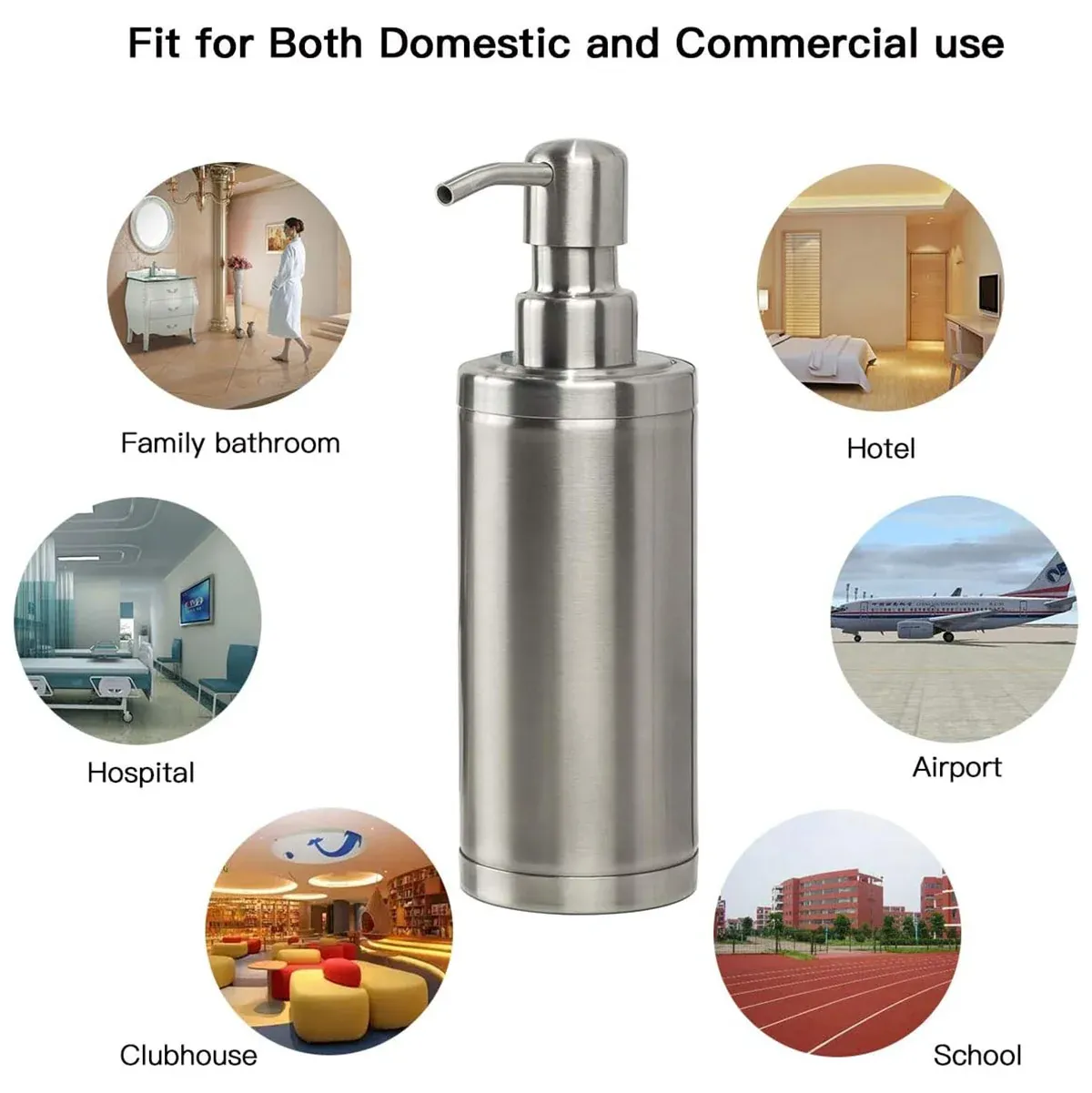 220/320ml Stainless Steel Press Type Oil Sprayer Soap Dispenser Durable - 220ml โ image 5