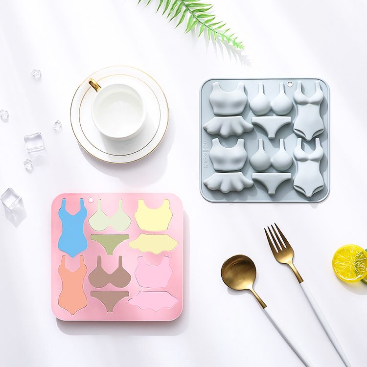 2Pcs Silicone Mold Cake Fondant Gummy Fat Bomb Jelly Mould Ice Cube Tray Resin Clay Crayon Melt Mini Soap Mold — image 3