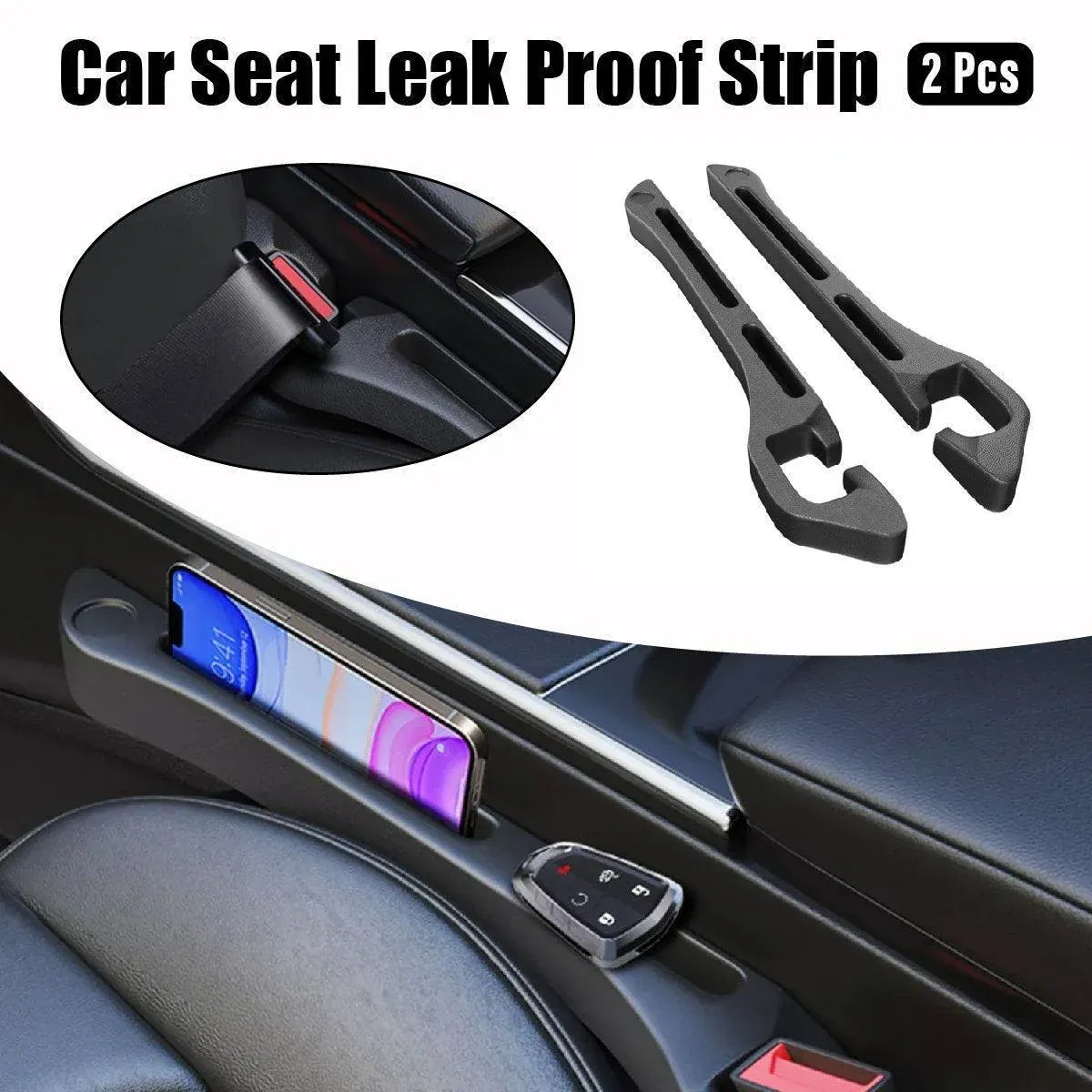 2pcs Car Seat Seam Plugs Universal Anti-Drop Seat Gap Filler For Car Interior