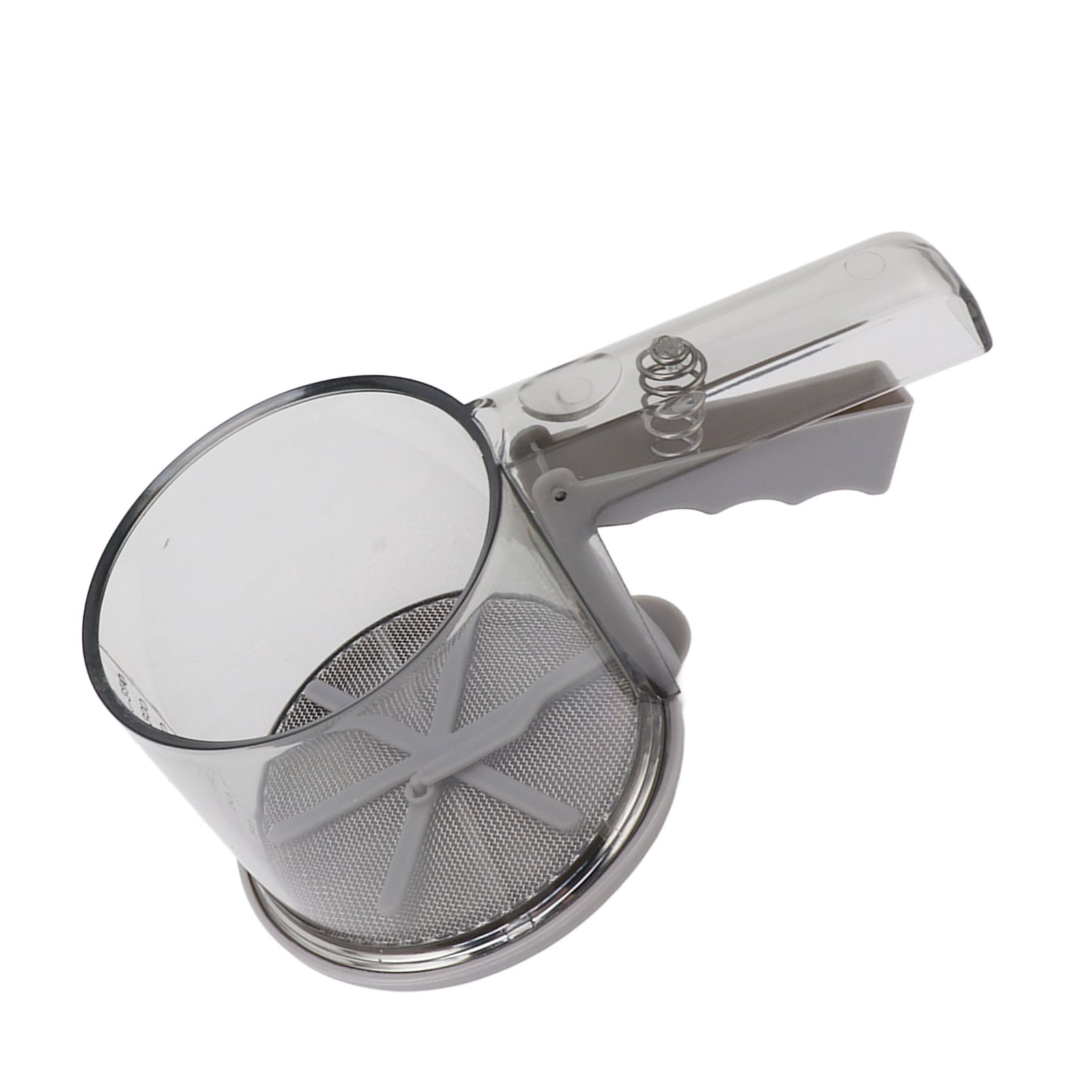 Flour Sifter Sieve PP Transparent Adjustable Fine Mesh One Hand Operation Powder Sifter Sieve for Kitchen Baking Single Layer โ image 3