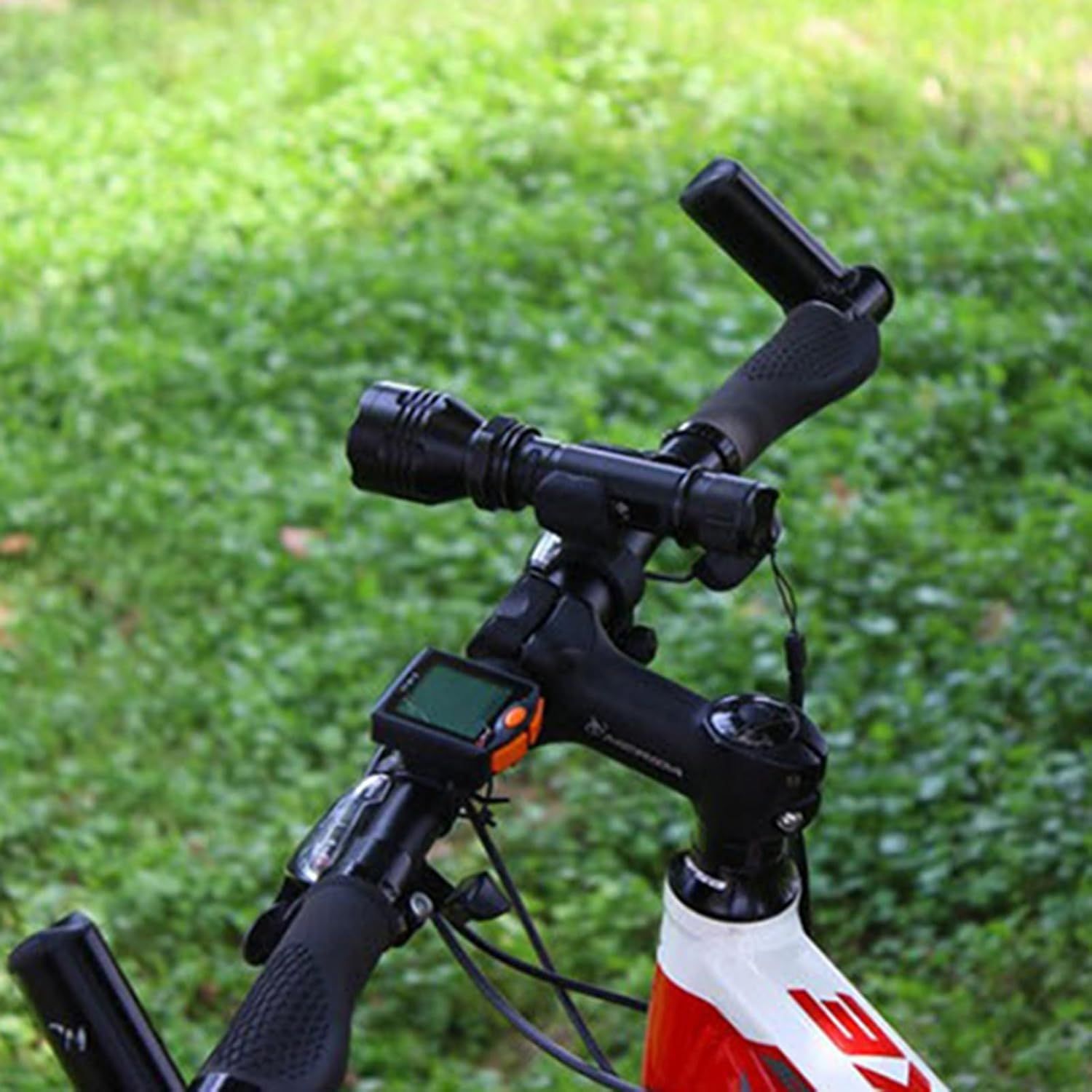 Bike Flashlight Mount Handlebar Light Holder Mount Bicycle Mounting Bracket Flashlight Holder Torch Clip 360º Rotation Bicycle — image 4