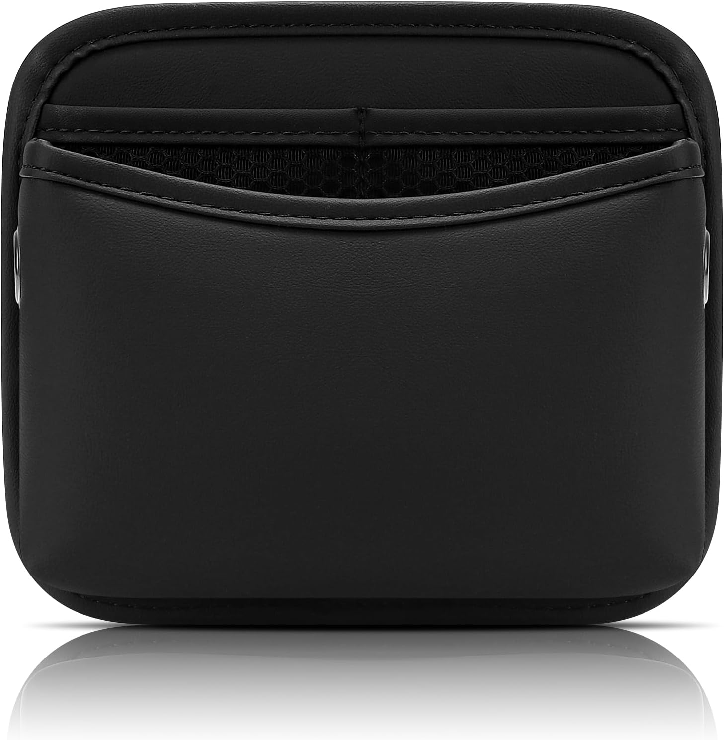 Car Seat Side Pocket Organizer, PU Leather Pouch Bag for Car Seat, Door, Window, Console, Registration Wallet Cards Trash Phone Sunglasses Holder Pocket for — image 2