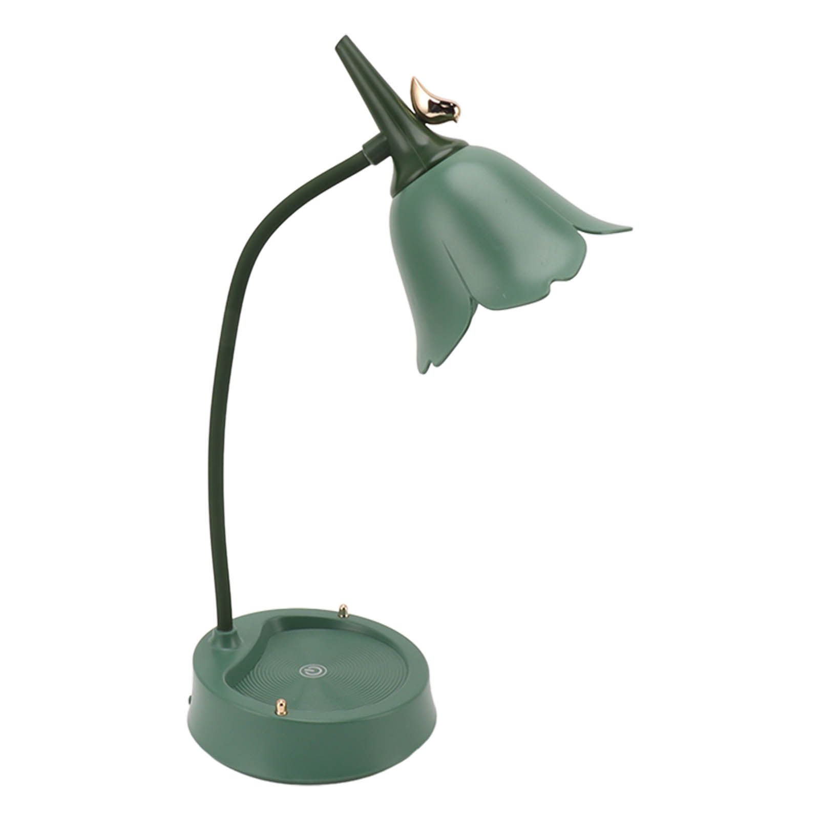3W LED Touch Desk Lamp 3 Gear Dimmable Foldable Petal Shape Desktop Table Light USB 5V Green โ image 3