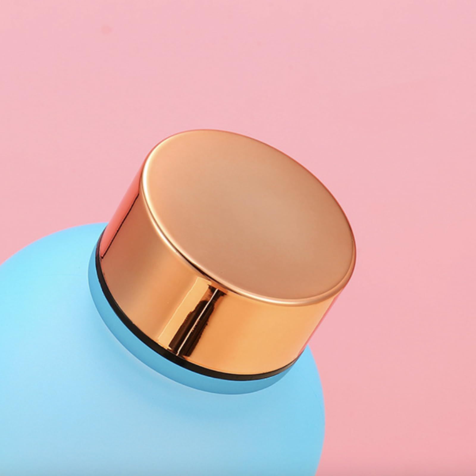 Water Bottle Portable Travel Student Fashion Matte Gradient Copper Cap Sports Outdoor Space Plastic Cup — image 4