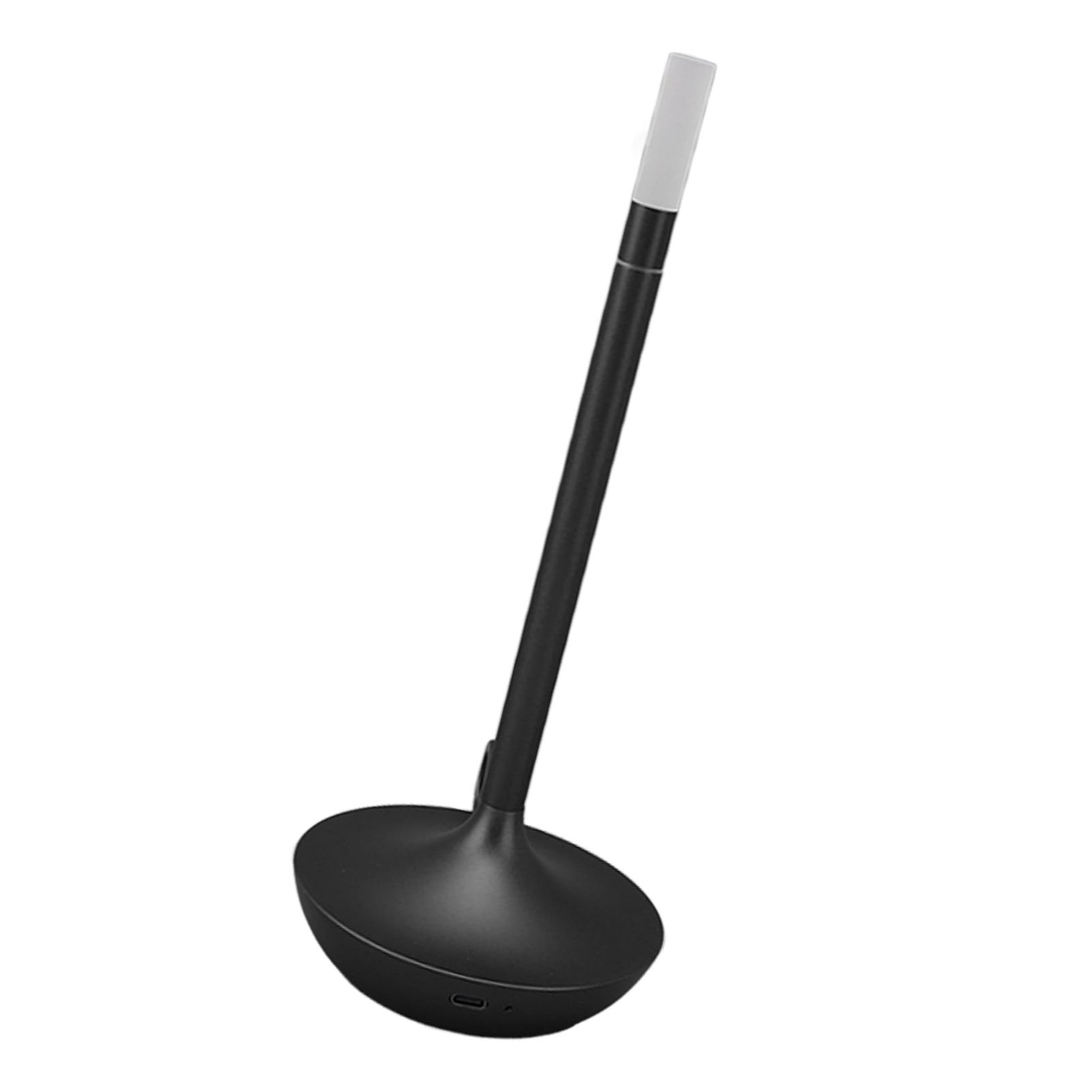 Cordless Table Lamp Innovative Candle Shape 3 Levels Brightness Dimmable Rechargeable LED Desk Lamp Black — image 2