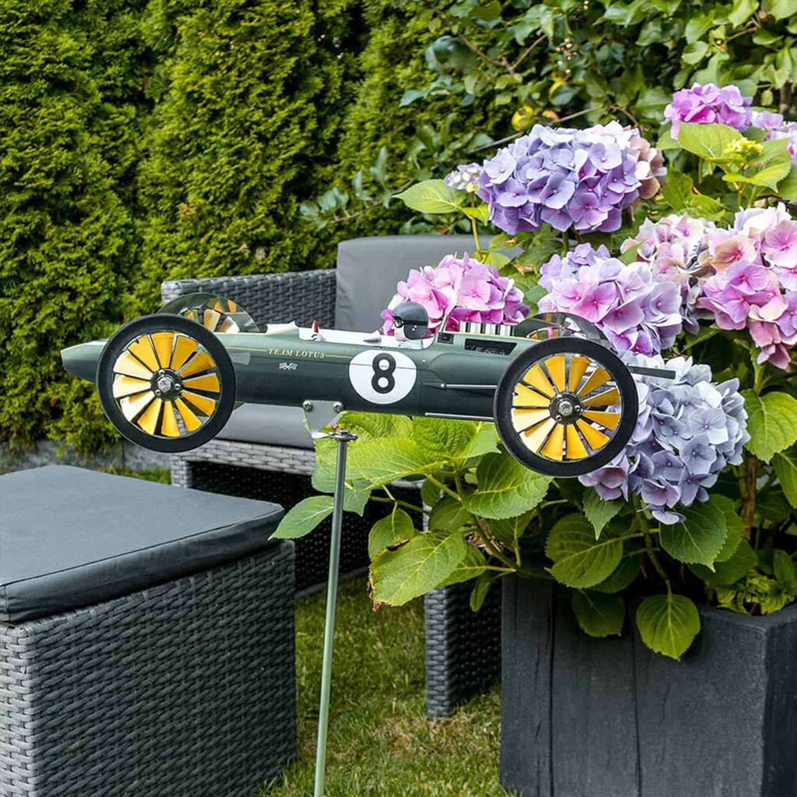 Garden Racing Windmill Garden Spinner Decoration Windmill Garden Pinwheels — image 4