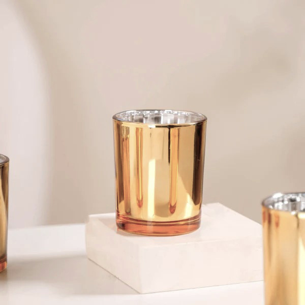 10 Pack Gold Votive Tealight Candle Holders Valentines Day Mercury Wedding Decor Glass Candlestick Party Decorations Bridal Baby Shower Event — image 4