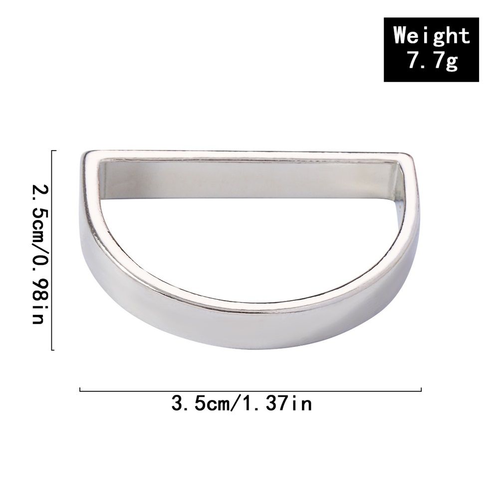 20 Pcs Silver Napkin Rings - Napkin Ring(Semicircle) Stainless Steel Napkin Rings for Table Settings Wedding Christmas Party Dinner Table — image 4