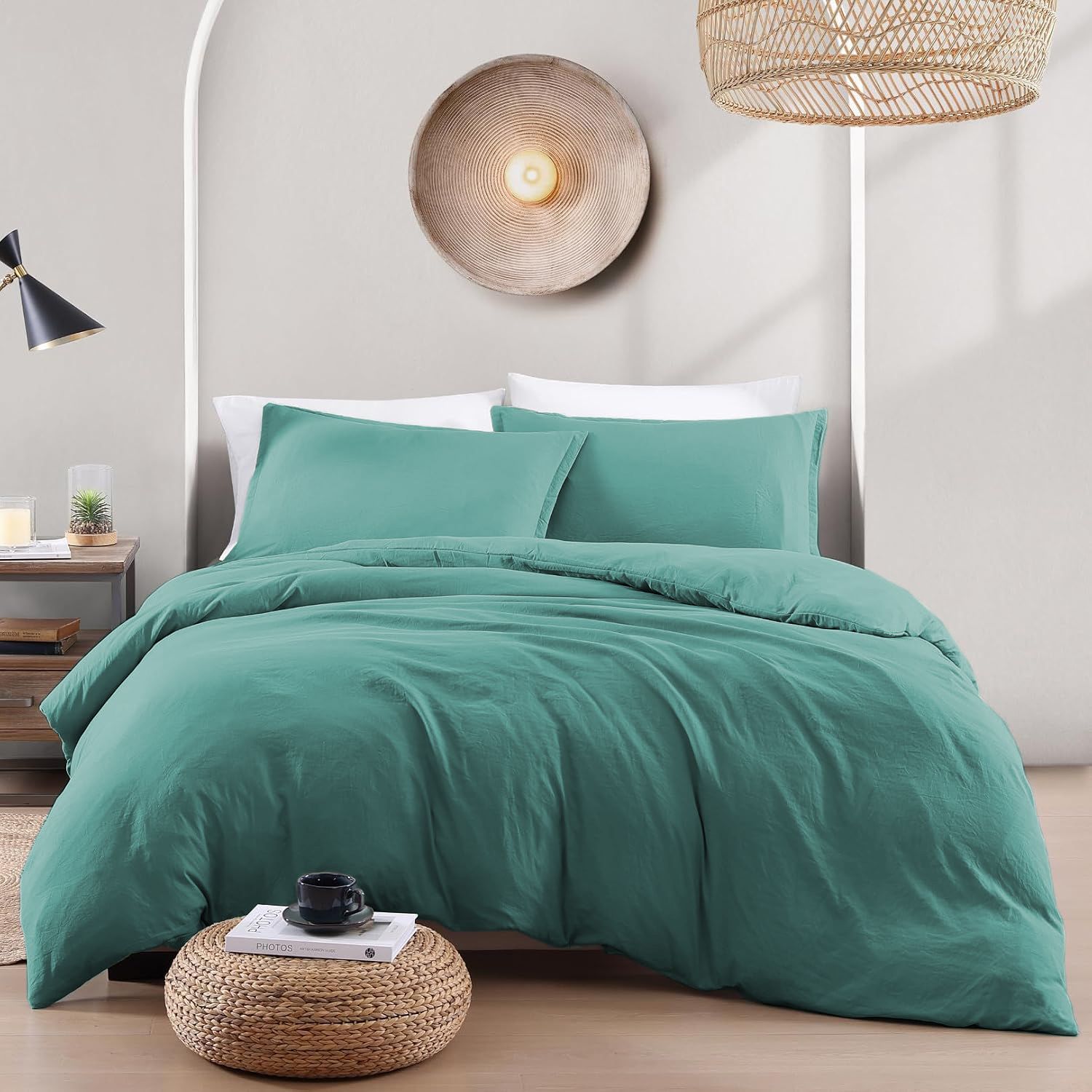 Hotel Soft Microfiber Duvet Cover Set-2000TC Quilt Cover Set & Pillowcases -1 Donna Cover Zipper Closure & 1 x Pillowcases-Breathable Bedding - Wrinkle, Fade — image 6