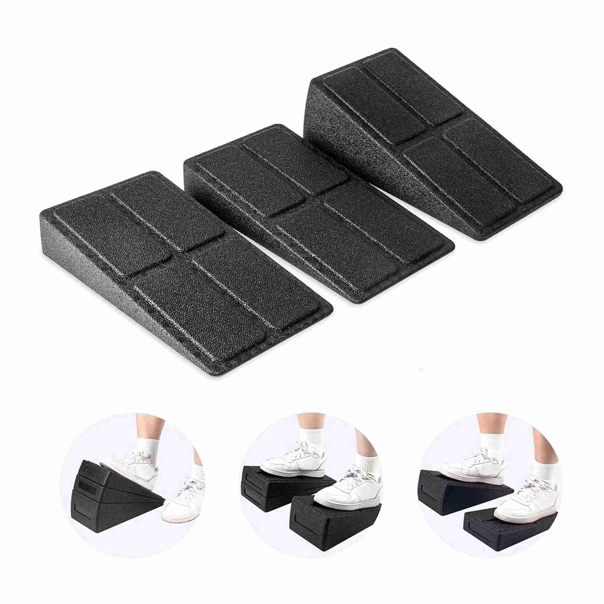 3pcs Slant Board Squat Wedge Set Calf Stretcher Yoga Block Exercise Gym Fitness โ image 6
