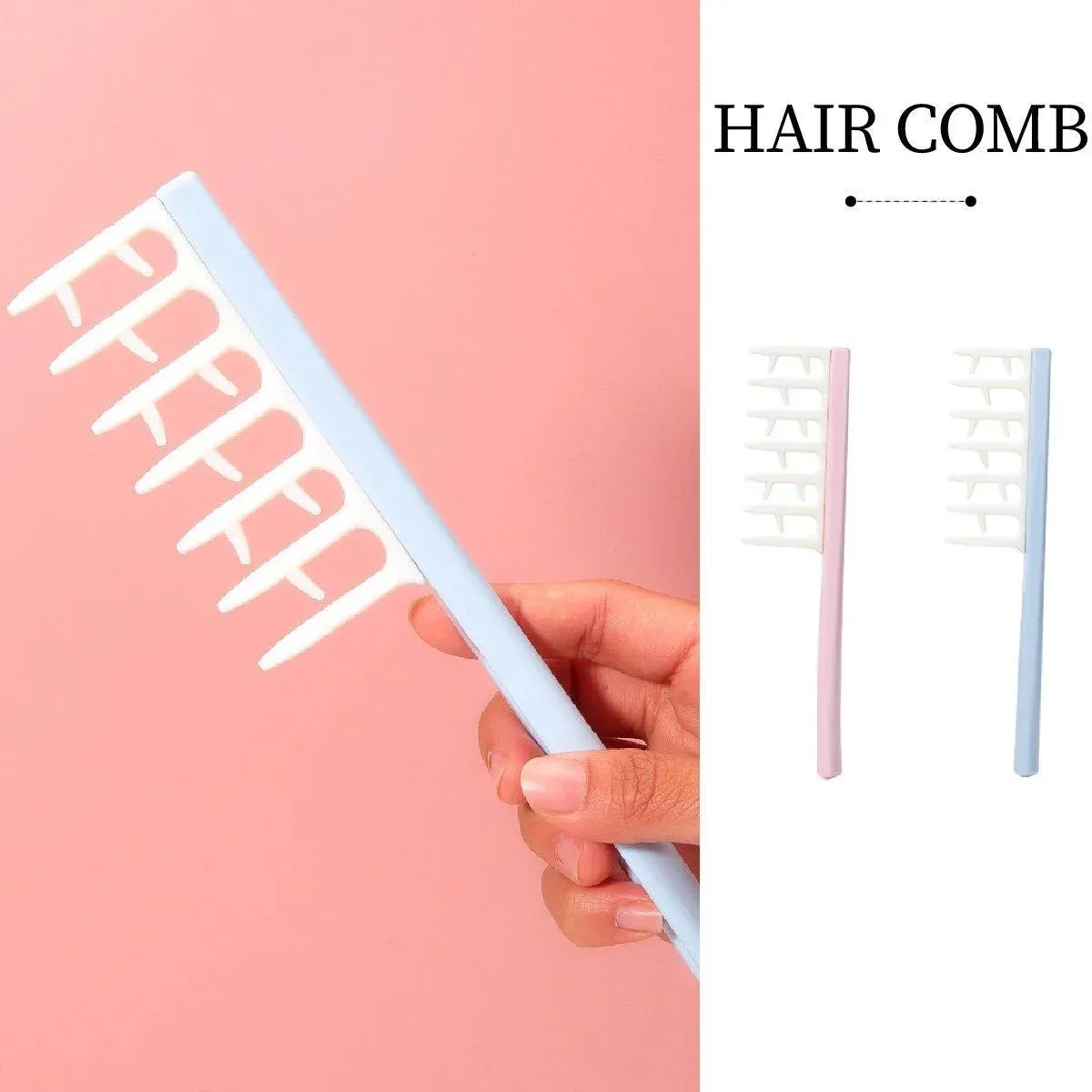Hair Root Fluffy Comb Single Set Wide Tooth Massage Styling Comb for Volume - Pink โ image 5