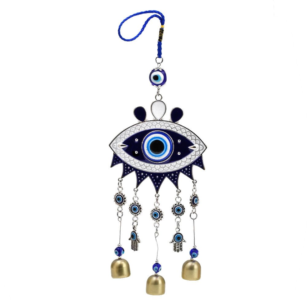 Wind Chime Blue Eyes Keychain European and American Retro Devil's Eye Car Pendant Keychain Wall Decoration Pendant Wall Hanging