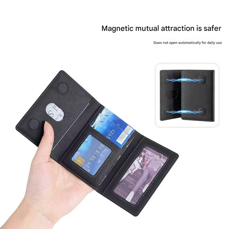 Dark Purple 3-in-1 Magnetic Wallet for MagSafe - Slim PU Leather Card Holder with Kickstand โ image 6