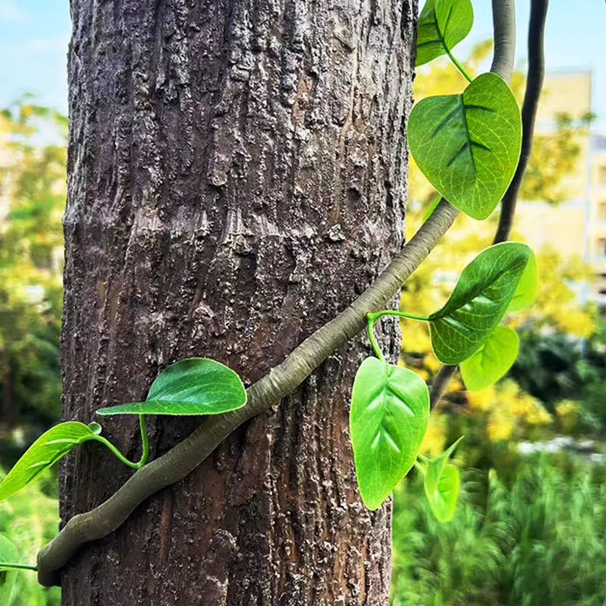 Simulation Tree Bark for Garden Yard Realistic Outdoor Decor Durable Hide Pipe — image 6