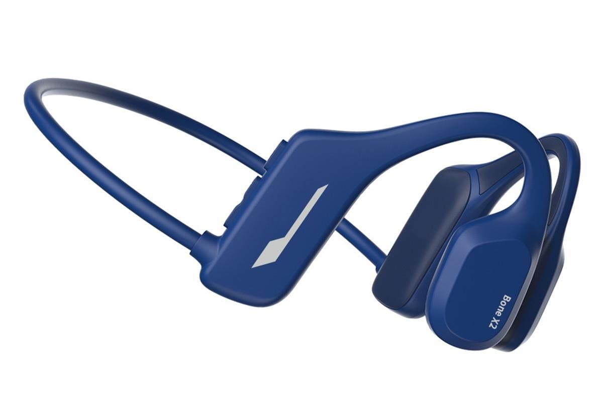 Bone Conduction Headphones Bluetooth Waterproof Sports Headset for Running Cycling Walking - Blue โ image 2