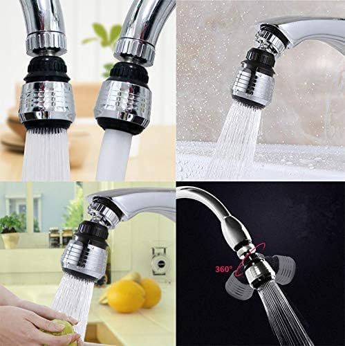 2PCS 360 Degree Swivel Faucet Aerator Deluxe Water Saving Faucet Sprayer Water Saving Bubbler Pressurized Faucet Filter Kitchen — image 3