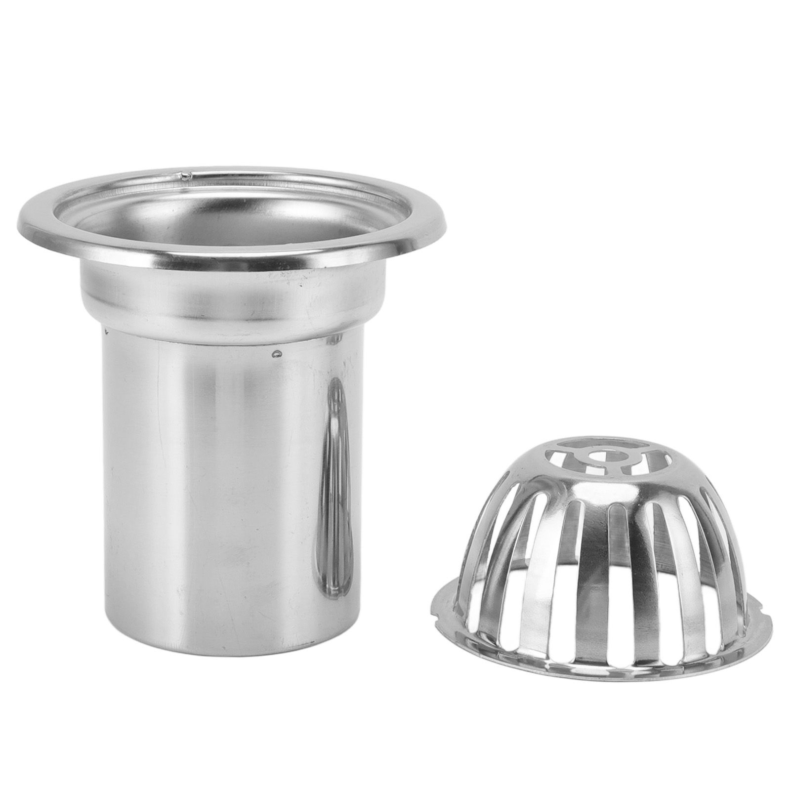 Roof Floor Drain Stainless Steel Non Blocking Balcony Outdoor Rain Bucket Drainage Parts Round 4in โ image 2