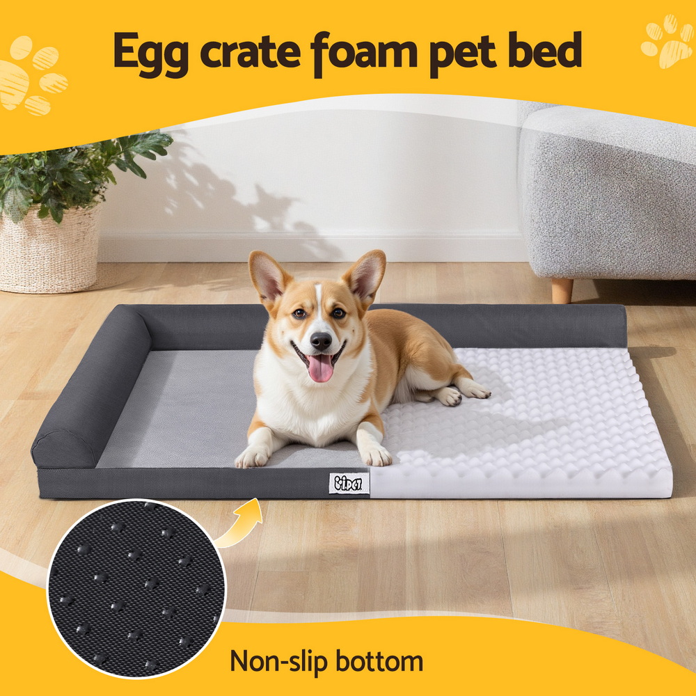 i.Pet Pet Bed Plush Soft Cushion Egg Crate Large Sofa Platform Removable Washable โ image 4