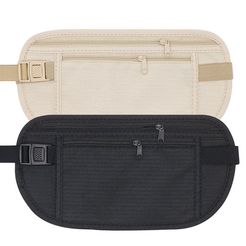 2 pcs Secure Travel Money Belt, Anti-Theft Passport Holder Travel Wallet for Men Women, Hidden Under Clothes Belt Wallet — image 4
